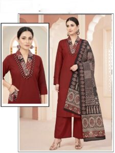 artical v neck printed dupatta