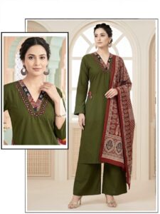 artical v neck printed dupatta